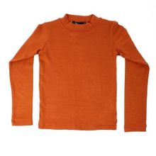 Buy Andora Mock Neck Lightweight Girls Top - Orange in Egypt