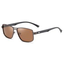 Buy Fashion Men's Rectangle Polarized Sunglasses UV400 Brown Sun Glasses in Egypt