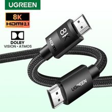 Buy Ugreen 8K HDMI 2.1 Cable HD 8K@60Hz High Speed 48Gbps EARC HDR 2M in Egypt