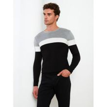 Buy LC Waikiki Crew Neck Long Sleeve Color Block Men's Knitwear Sweater in Egypt