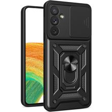 Buy Galaxy A34 5G Case, Rugged Protection Case With Slide Camera Cover & Ring Holder Stand For Samsung Galaxy A34 5G in Egypt