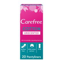 اشتري Carefree Panty Liners Cotton Unscented - 20 Pcs في مصر