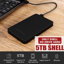 اشتري 2.5'' HDD SSD Case Sata To USB3.0 Hard Drive Box Enclosure Adapter + USB (Black) في مصر