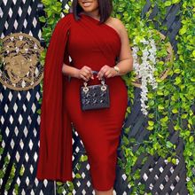 Buy Aomei Birthday Party Casual Female Dress Pleated Sexy Bodycon Red in Egypt