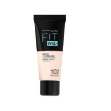 اشتري Maybelline New York Maybelline New York Fit Me Matte + Poreless – 102 Fair Ivory في مصر