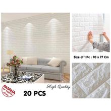 Buy 3D Self Adhesive Coated Wallpaper  -  6 ML -  70*77 Cm - 20 Pieces in Egypt