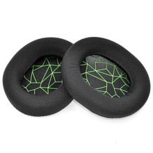 اشتري (Earmuffs A Green)2Pcs For SteelSeries Arctis 1 3 5 7 9 Gaming Headset Foam Earpads Ear Pads Sponge Cushion Replacement Elastic Earmuffs Accessori MAS في مصر