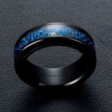 Buy Fashion Men Titanium Couple Blue Ring Alloy Women Rings in Egypt