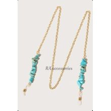 Buy RA accessories Women Eyeglasses Golden Chain- Turquoise in Egypt