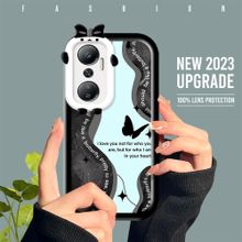 اشتري Infinix Hot 20 Case Butterfly Soft Phone Back Cover في مصر