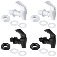 اشتري 4 Sets Replacement Cooler Faucet Water Bottle Jug, Dispenser Tap Spigot Spout Water Beverage Lever Pour Dispenser Valve في مصر