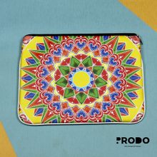 Buy PRODO Leather Sleeve For 13-inch Laptop - Yellow Indian Mandala Design in Egypt