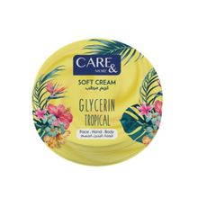 Buy Care & More Soft Cream With Glycerin Tropical - 75 ML in Egypt