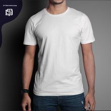 Buy Basic Round Neck T-Shirt - White in Egypt