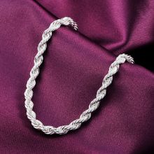 Buy Xiuxingzi New Women Fashion Sterling Silver Plated Cuff Charm Chain Bracelet Jewelry in Egypt
