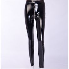 Buy Fashion (Black)High Waist Pencil Pant Women Faux Leather PU Trousers Casual  Shiny Tight Leggings Fashion Party Latex Leather Pants Black DOU in Egypt