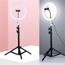 Buy Selfie Light Ring With Stand For Camera & Phone - Ring 26cm - Stand 210cm in Egypt