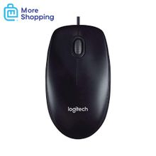 اشتري Logitech M90 Optical Wired Mouse - Black في مصر