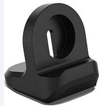 Buy Portable Charging Stand Dock For Apple Watch 8 7 6 5 4 3 2 SE Silicone Charger Iwatch Black in Egypt