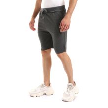 Buy Kady Side Pockets Shorts With Unfinished Thigh Trims - Heather Charcoal in Egypt