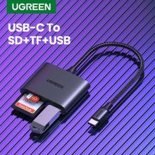اشتري Ugreen USB C SD Card Reader 3in1 Type C Micro SD TF Memory Adapter في مصر