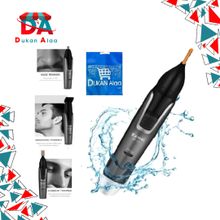 Buy Kemei KM-312 -3-in-1 RechargeableNoseEyebrowEar Sideburns HairTrimmer+ Gift Bag From Dukan Alaa in Egypt