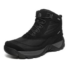 اشتري Fashion Men's High-top Hiking Shoes Outdoor Training Boots_Black في مصر