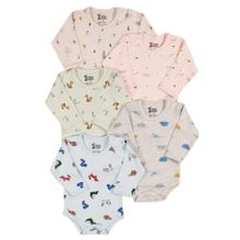 Buy Funny Bunny - (3) Basic Full Sleeves Snap Closure Bodysuit - New Born in Egypt