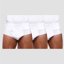 Buy Forma Pack Of 3 Men Basic Briefs - White - 100% Cotton in Egypt