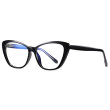 اشتري Fashion Cat Eye Computer Glasses Frames Anti Blue Light for Women-2004-Black في مصر