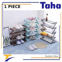 Buy Taha Offer Plastic & Metal Shoe Organizer Zigzag 5 Levels 1 Piece in Egypt