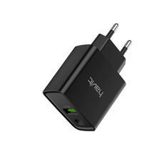 اشتري Havit Wall Charger , Dual Ports 20W PD ,18W USB-A ,EU - UC111- Black في مصر