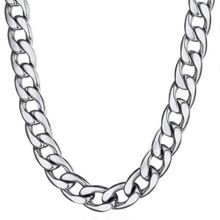 اشتري Miami Cuban Silver Plated Link Chain Chain For Unisex في مصر