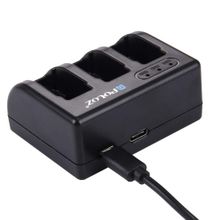 Buy PULUZ 3-channel Battery Charger Hub Parallel Multi Power Supply Adapter for GoPro HERO6/5 AHDBT-501 in Egypt