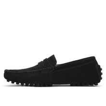 Buy Flangesio EUR Size 38-49 Minimalist Design Genuine Suede Leather Mens Fashion Summer Style Soft Moccasins Men Loafers High Quality Men Flats Driving Shoes in Egypt
