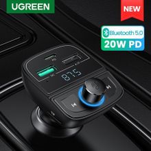 Buy Ugreen Car FM Transmitter Bluetooth Radio Adapter USB C Car Charger in Egypt