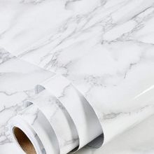 اشتري High Quality Marble Wallpaper (5 Meters * 60 Cm) , White\gray في مصر