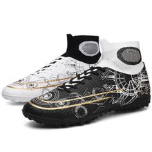 Buy Men Soccer Shoes High Ankle Football Boots Men Sneakers in Egypt