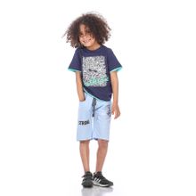 Buy Ktk Casual Navy T-Shirt With Print For Boys in Egypt