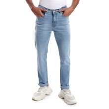 Buy Andora Rounded Pockets Casual Straight Jeans Pants - Light Blue in Egypt