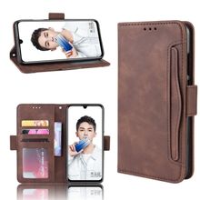 اشتري Huawei Honor 10 Lite Case Leather Wallet Flip Cover Case With Card Slots - Brown في مصر