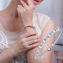 Buy Hiamok Silver Women's Transport Beads Bracelet -Silver in Egypt