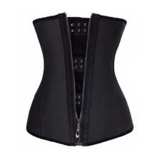 اشتري Generic TB Waist Trainer Belt Body Shaper Breathable Women Corsets Top Slimming Black في مصر