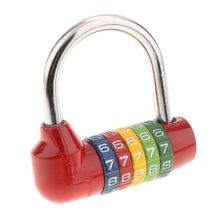 اشتري TSA 5-Digit  Combination Lock Travel Bag Number Red في مصر