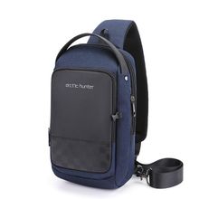Buy Arctic Hunter Men Chest Crossbag USB Charging Sling Shoulder Bag Waterproof - Blue in Egypt