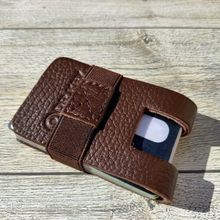 اشتري Dr.key Dr.Key Genuine Leather Minimalist Mens Credit Card Case Gran Brown في مصر