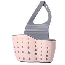 اشتري Generic Sponge Rack Sink Hanging Bag Kitchen Faucet Storage Basket Pink في مصر