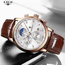 Buy Lige Mens Watches Fashion Business Casual Quartz Wristwatches 8953 in Egypt