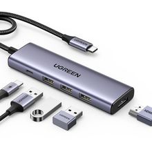 اشتري Ugreen USB C Hub Type C Hub 3 USB 3.0 4K HDMI 100W PD Adapter في مصر