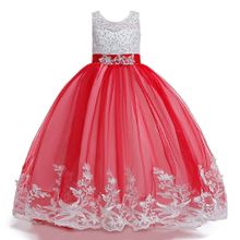 Buy Flower Girls' Dress For Wedding Princess Dress-Red in Egypt